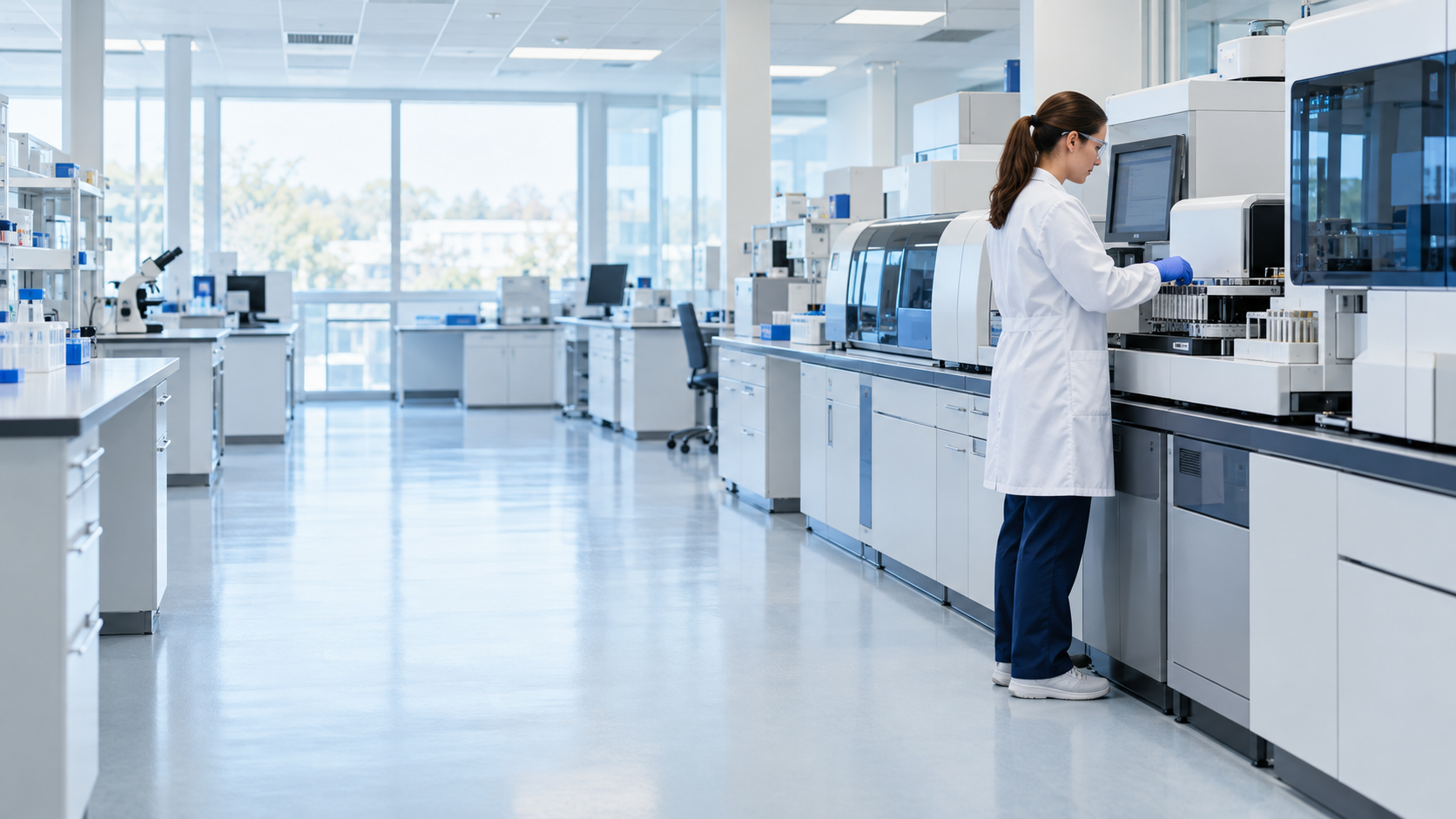 Modern clinical laboratory equipment